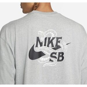 Nike SB Dunk Rare Mamba Snake Skate Shirt Grey Mens Large Fast Ship